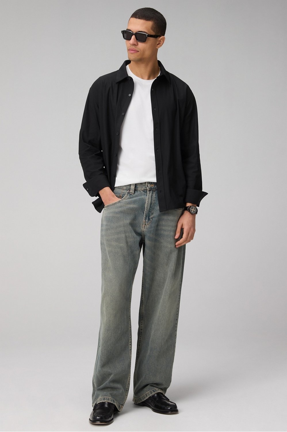Fabletics The Don Long Sleeve Button Up (Slim Fit)
