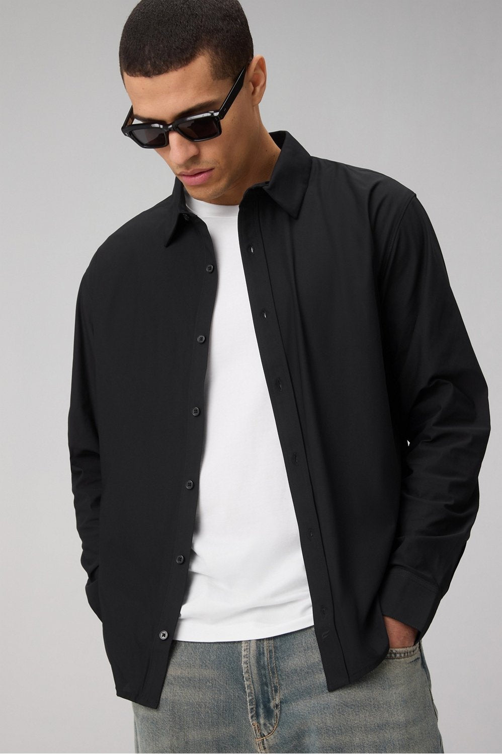 Fabletics The Don Long Sleeve Button Up (Slim Fit)