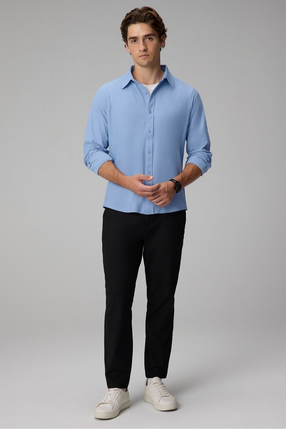 Fabletics The Don Long Sleeve Button Up (Slim Fit)