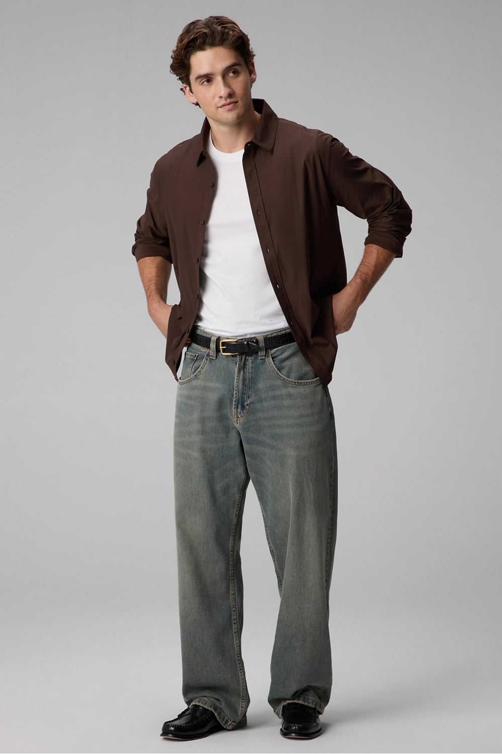 Fabletics The Don Long Sleeve Button Up (Slim Fit)