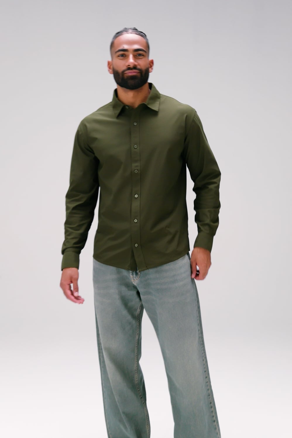 Fabletics The Don Long Sleeve Button Up (Slim Fit)