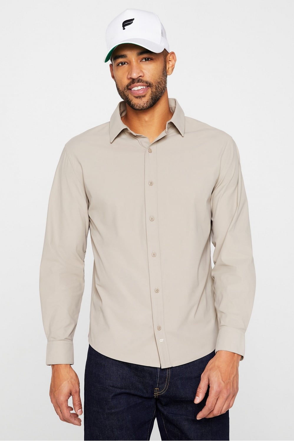 Fabletics The Don Long Sleeve Button Up (Slim Fit)