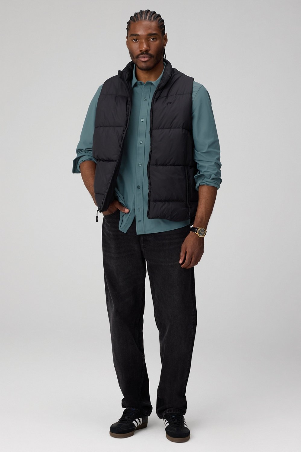 Fabletics The Don Long Sleeve Button Up (Slim Fit)