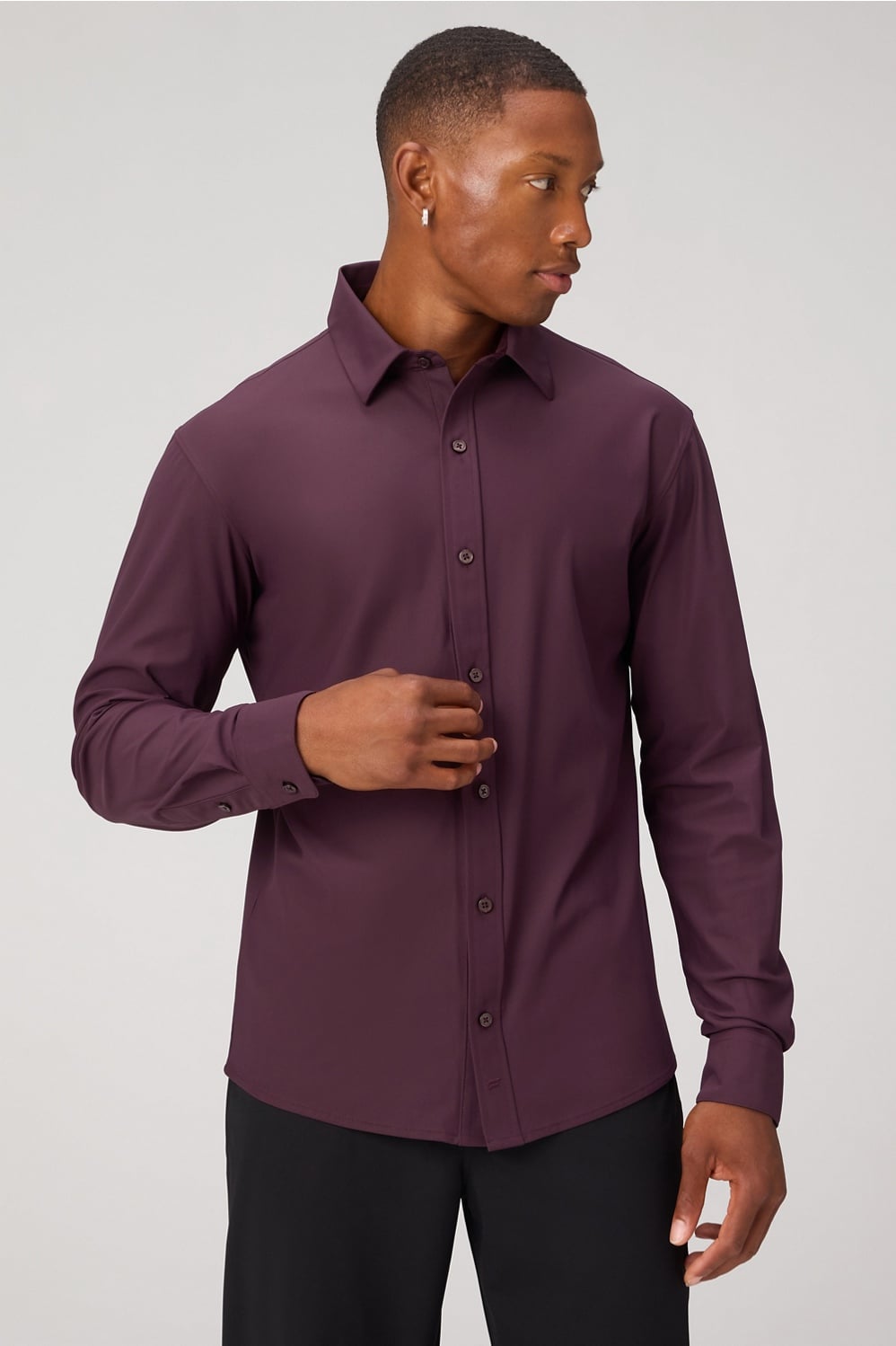 Fabletics The Don Long Sleeve Button Up (Slim Fit)