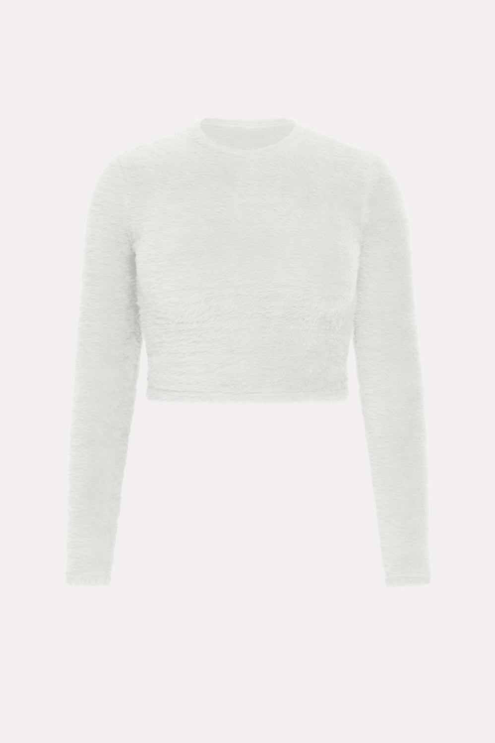 Fabletics Fuzz Me Long Sleeve Cropped Top