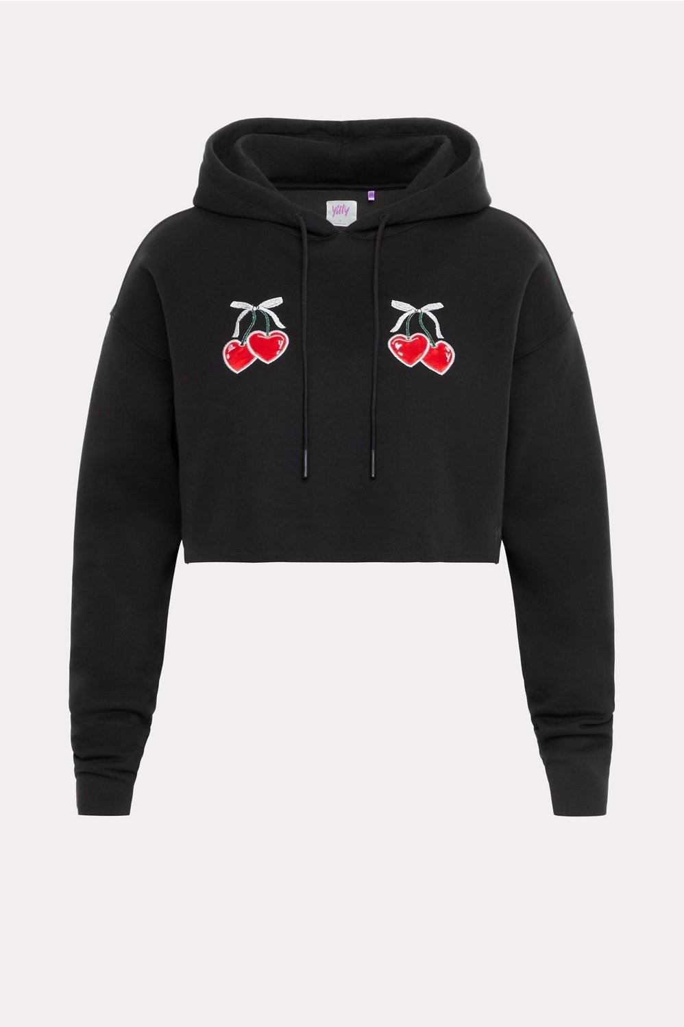 Fabletics Cozy Fleece Cherry Cropped Hoodie