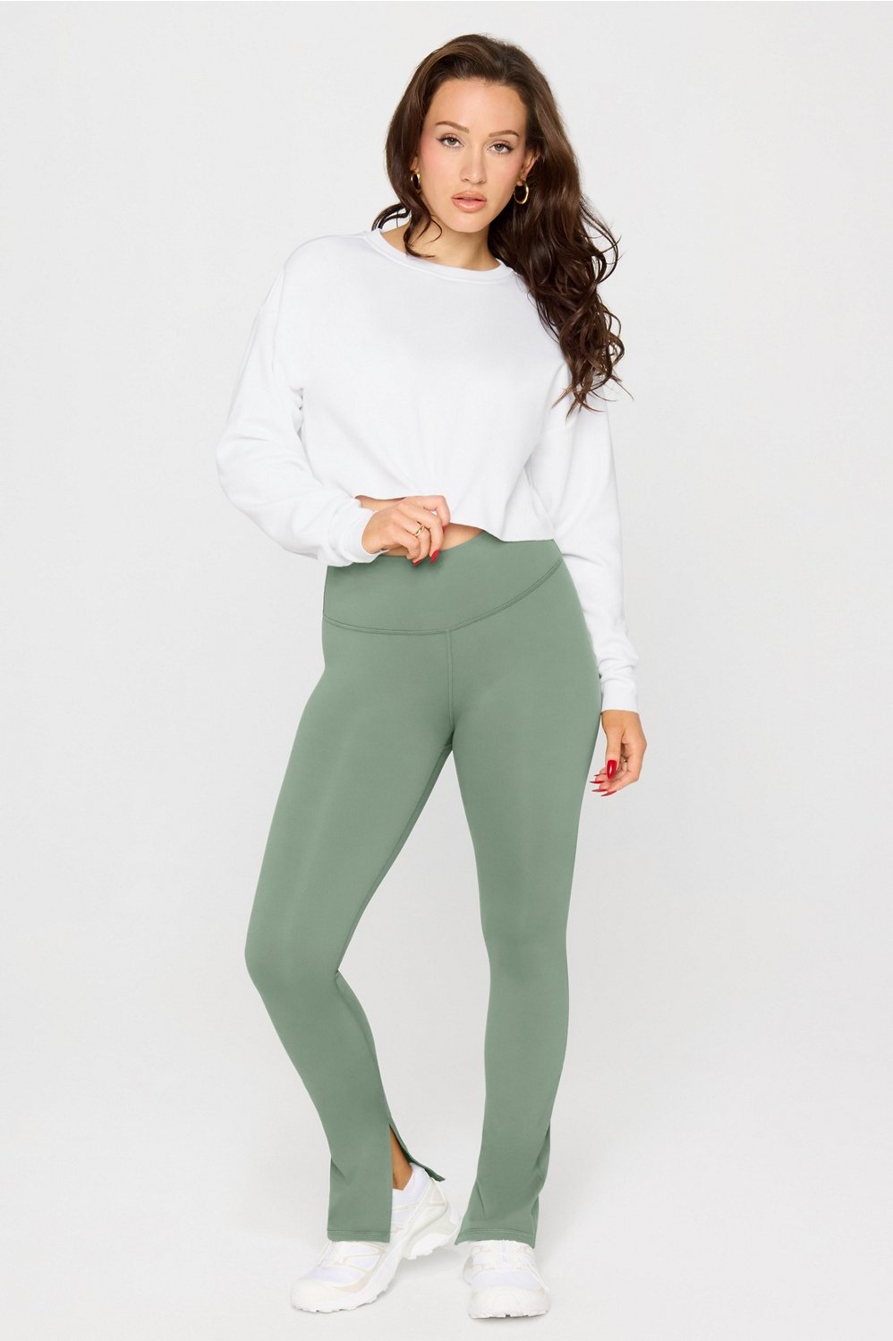 Fabletics Cozy Fleece Everyday Cropped Crew