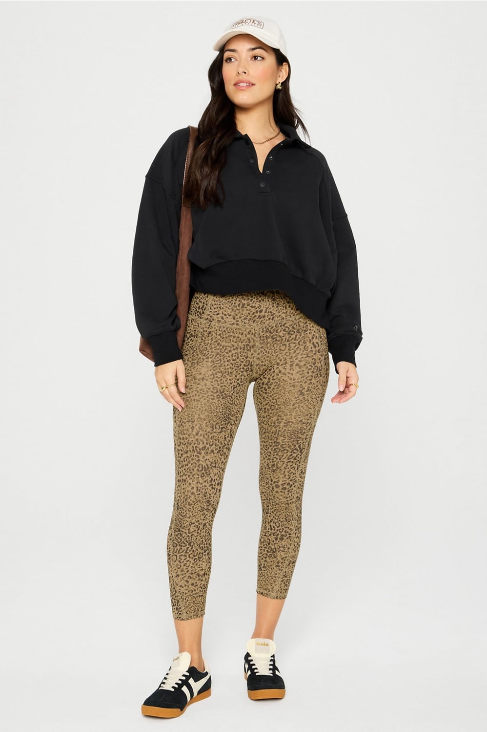 Fabletics Year Round Terry Snap Front Sweatshirt