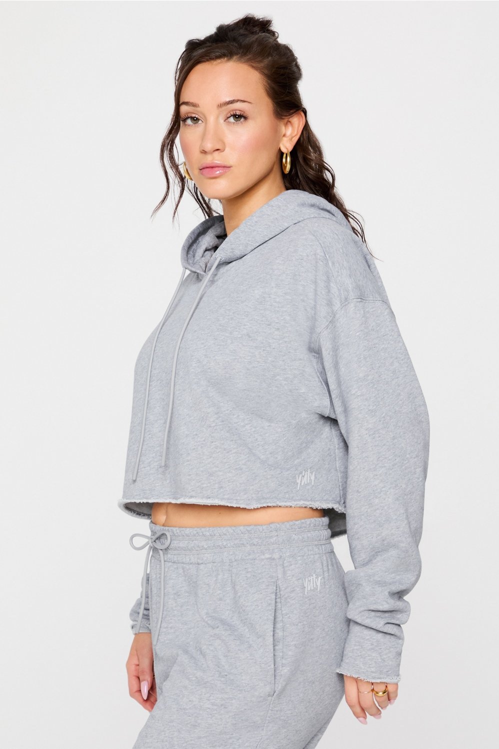 Fabletics Year Round Terry Cropped Hoodie