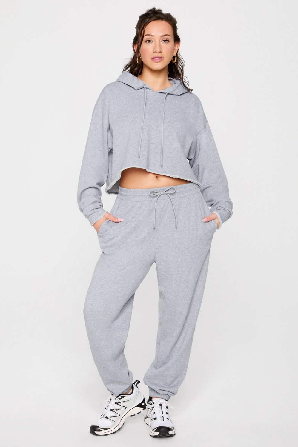 Fabletics Year Round Terry Cropped Hoodie