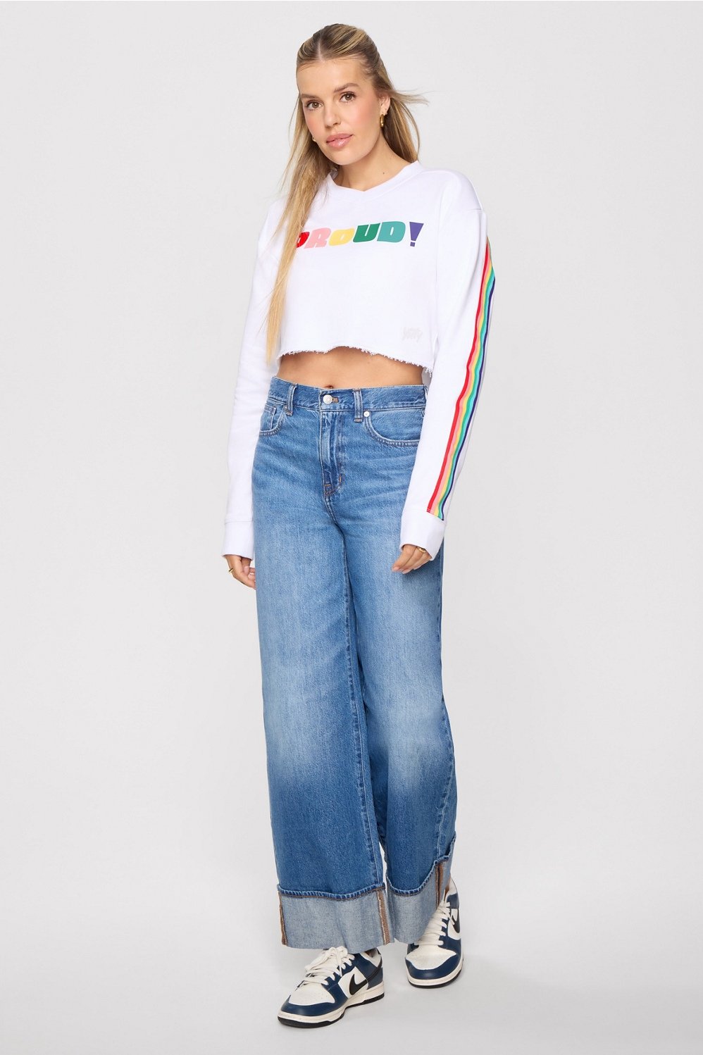 Fabletics Terry Cropped Sweatshirt