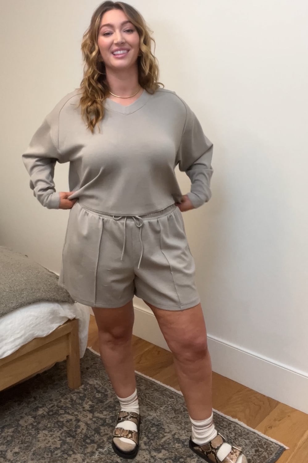 Fabletics So Sleek Modal Cropped Sweatshirt