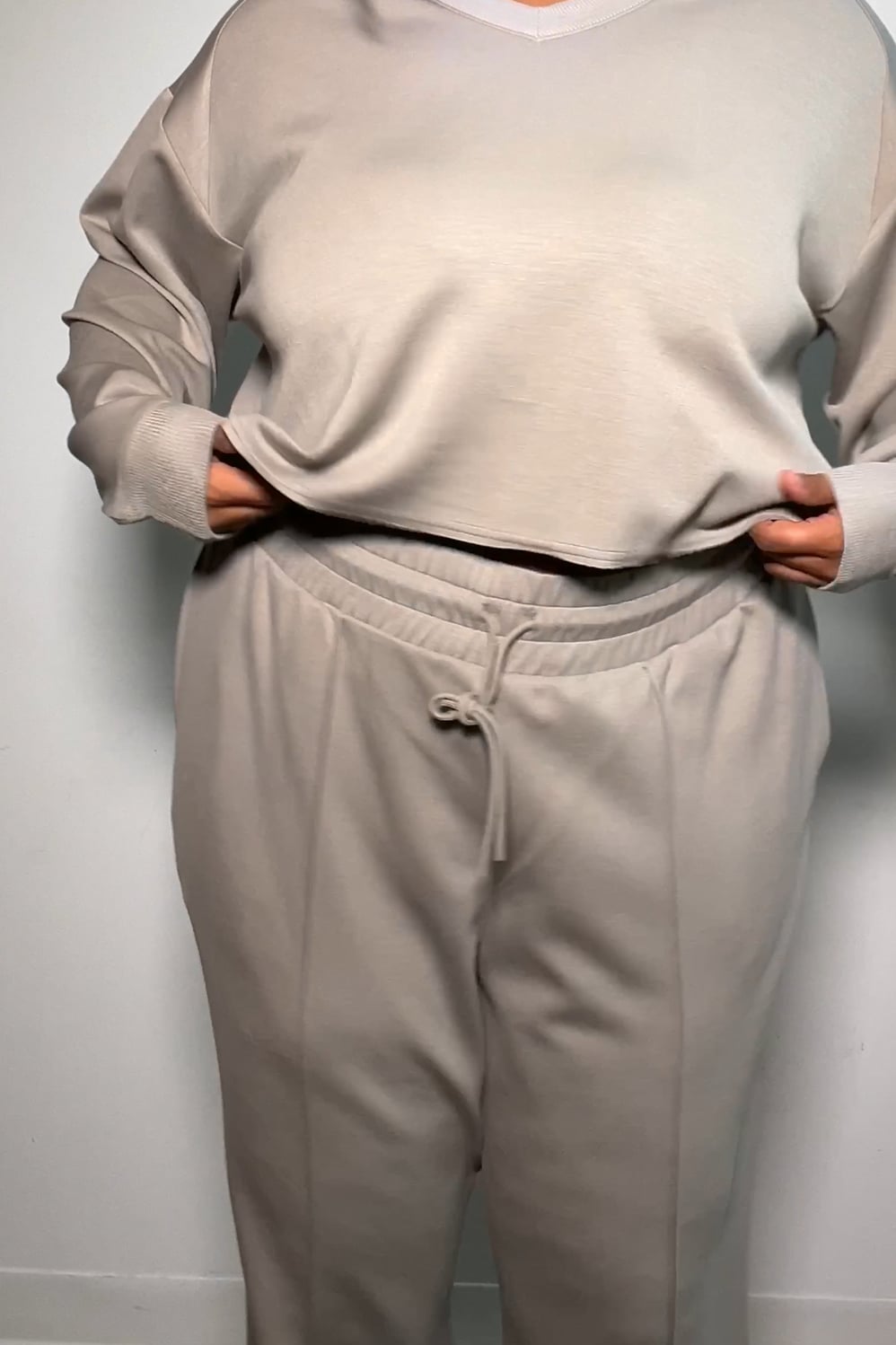 Fabletics So Sleek Modal Cropped Sweatshirt
