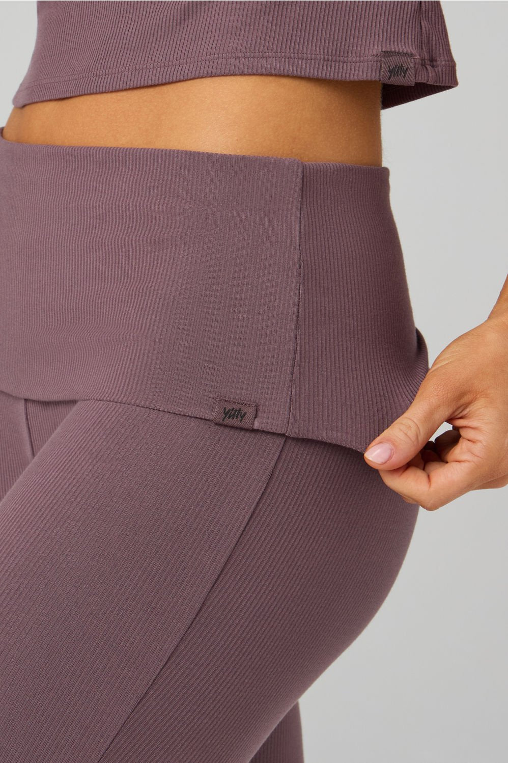 Fabletics Soft Rib Foldover Pant
