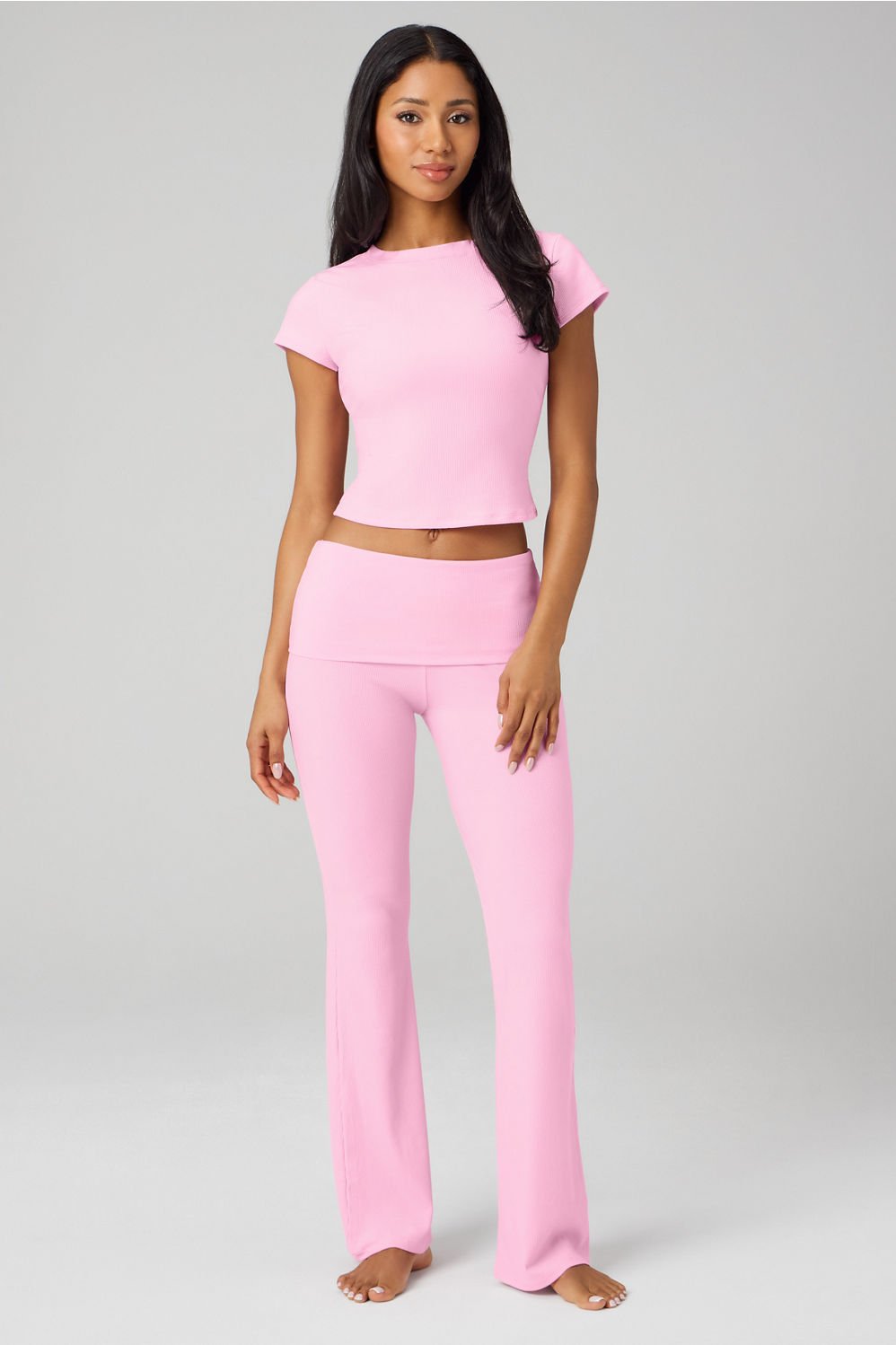 Fabletics Soft Rib Foldover Pant