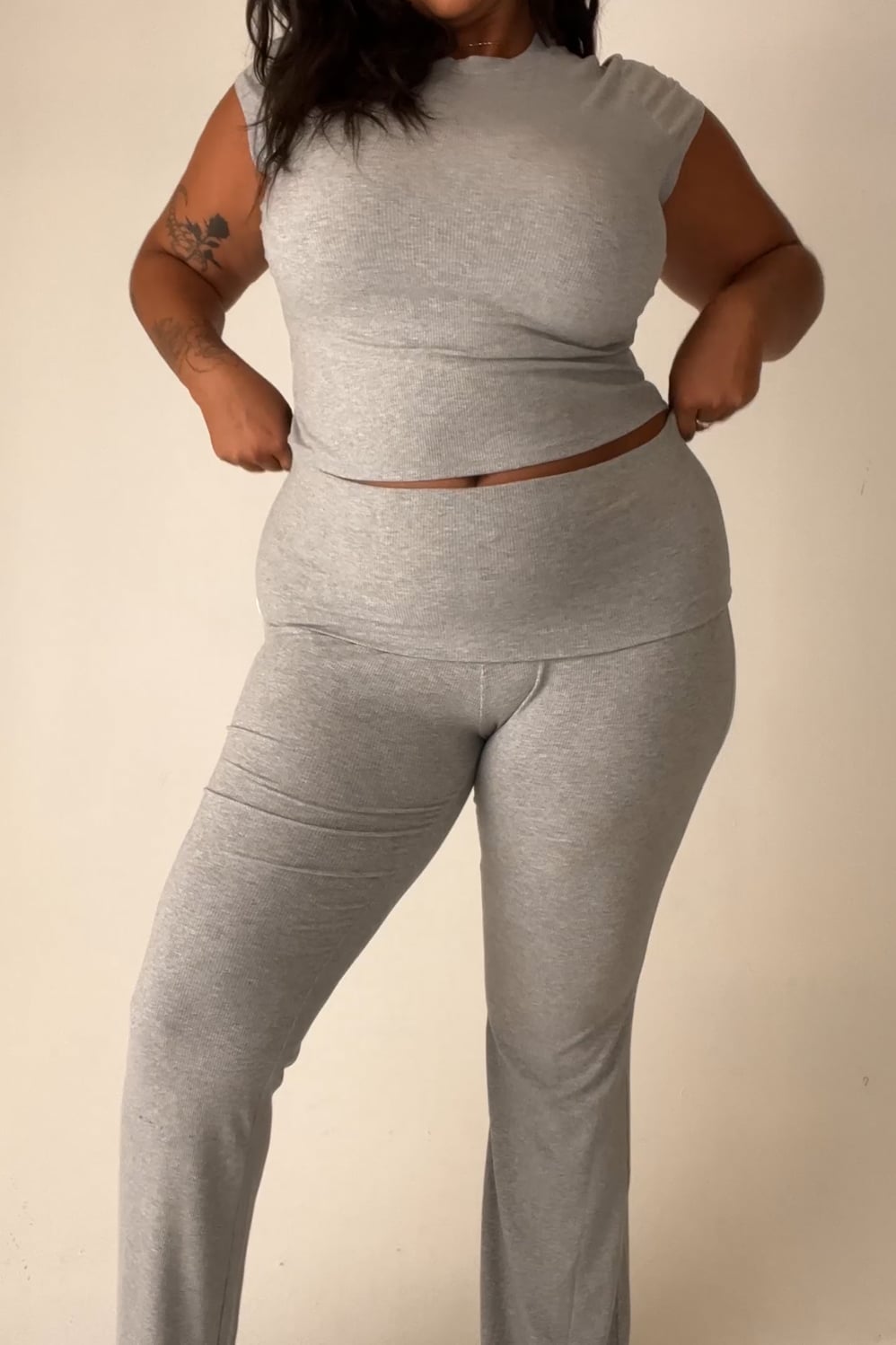 Fabletics Soft Rib Foldover Pant