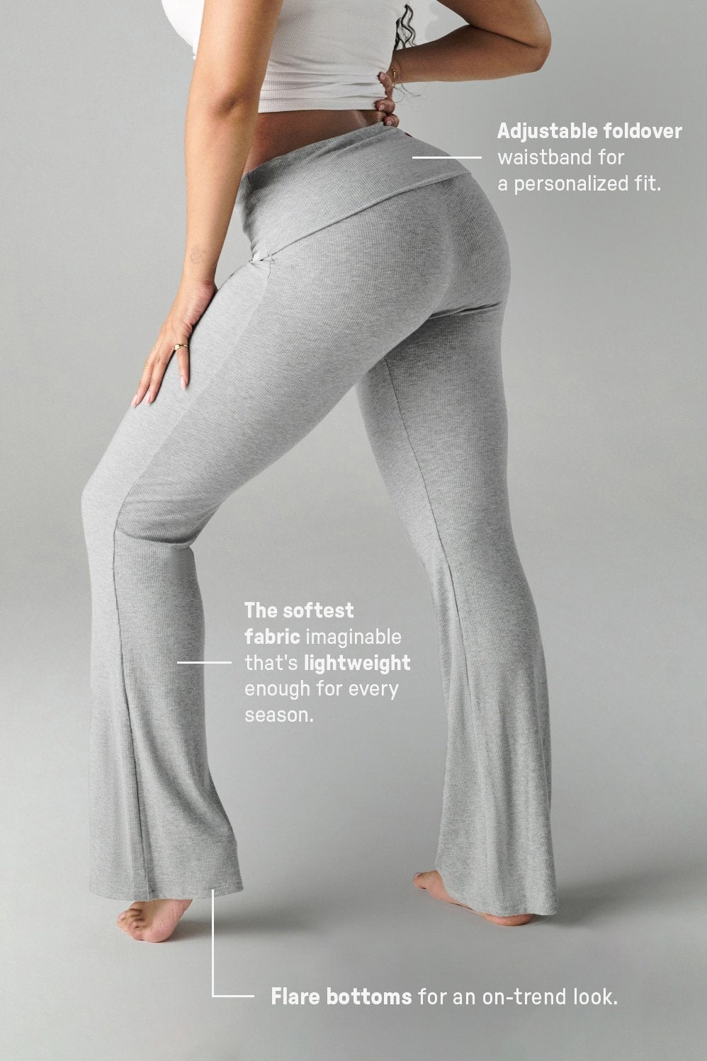 Fabletics Soft Rib Foldover Pant