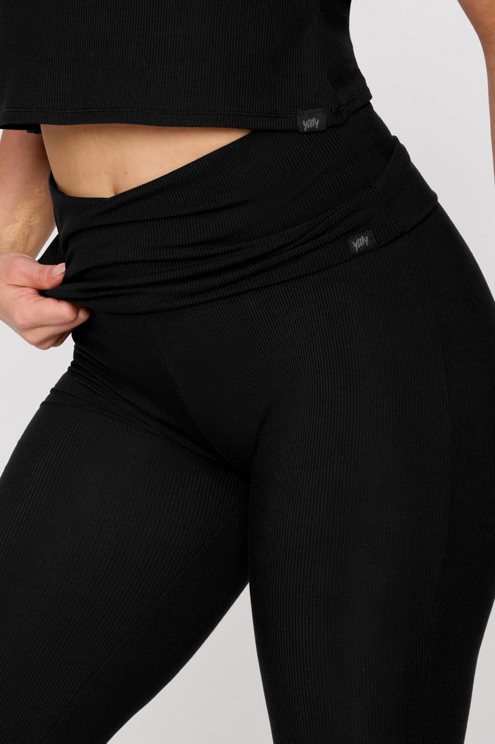 Fabletics Soft Rib Foldover Pant