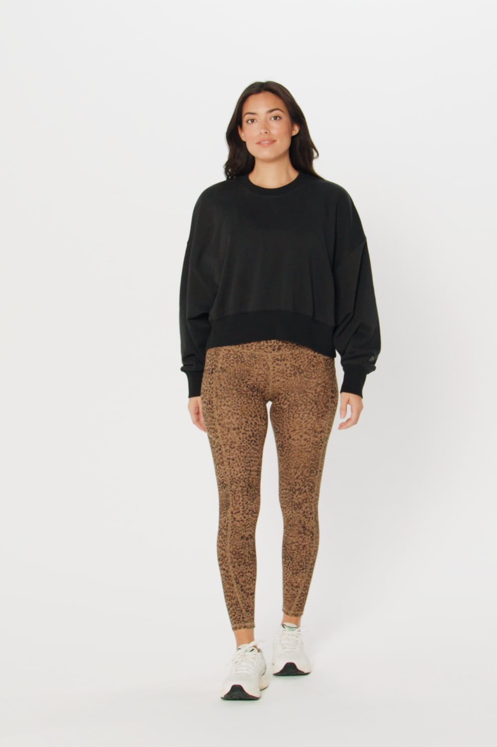 Fabletics Year Round Terry Crew Neck Sweatshirt