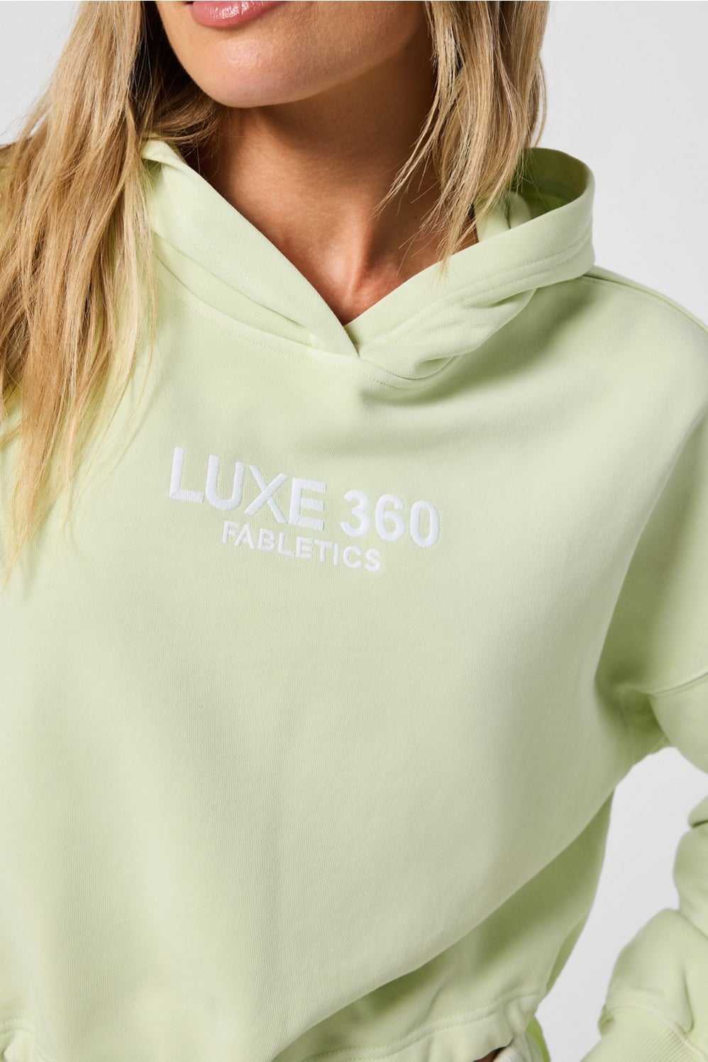 Fabletics Year Round Terry Luxe Cropped Hoodie