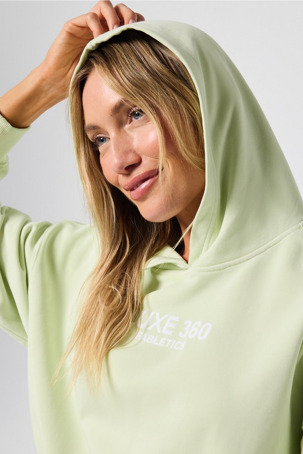 Fabletics Year Round Terry Luxe Cropped Hoodie