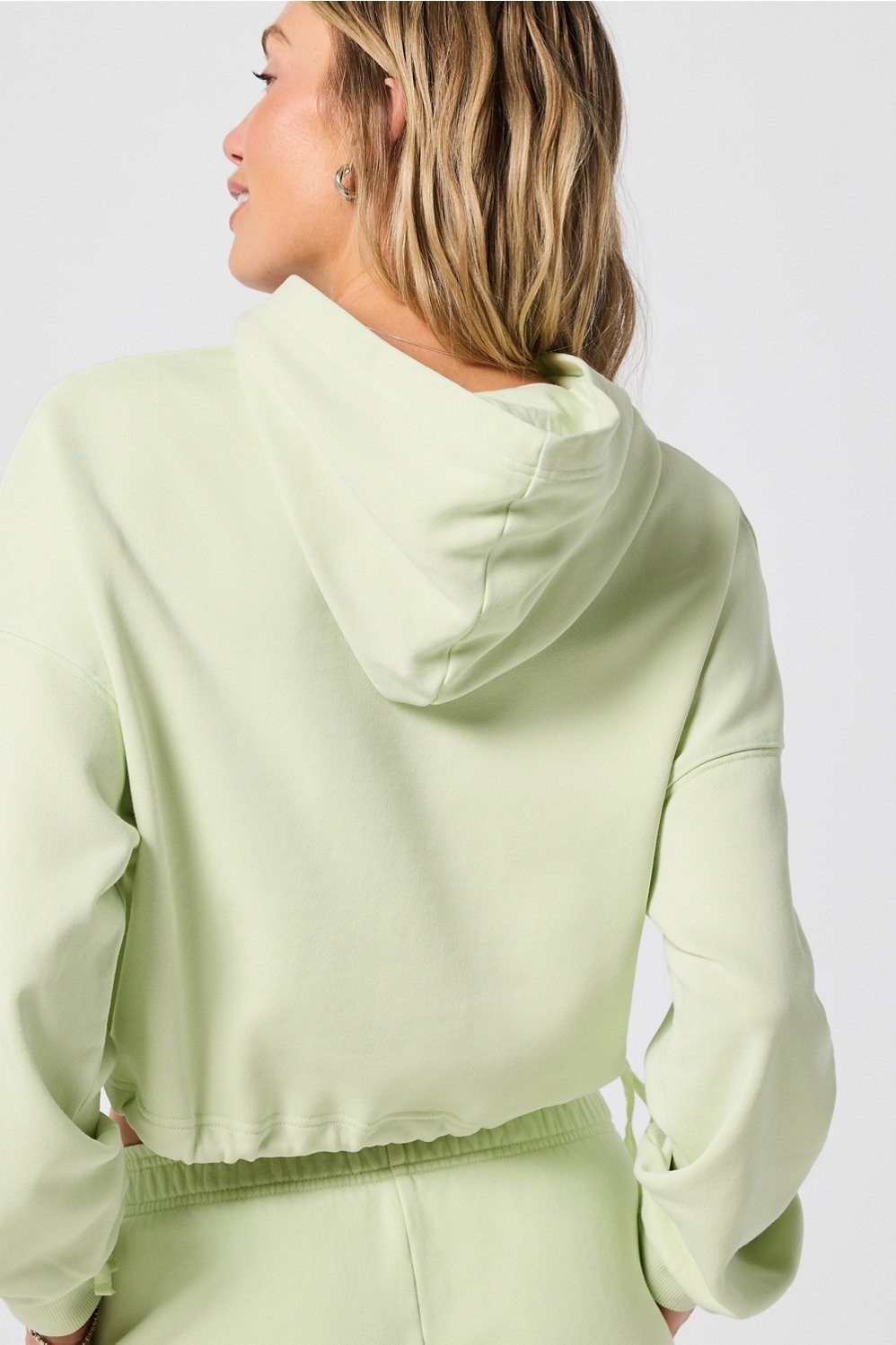 Fabletics Year Round Terry Luxe Cropped Hoodie