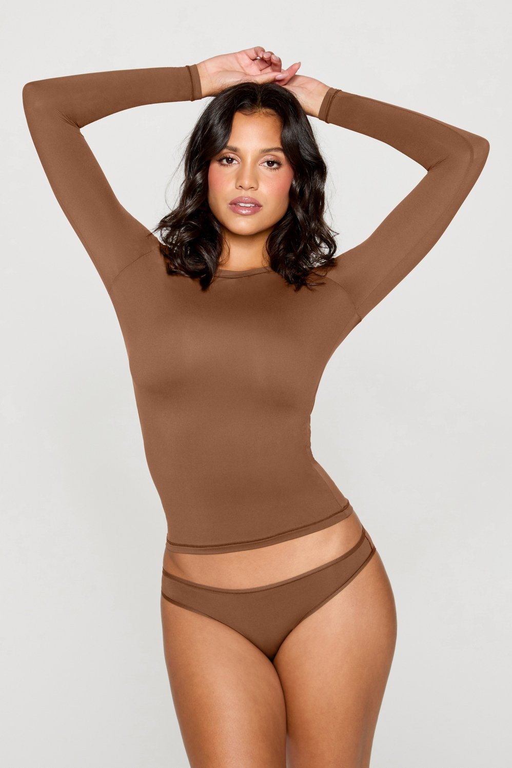 Fabletics Stretchy Fit Crew Long Sleeve Tee