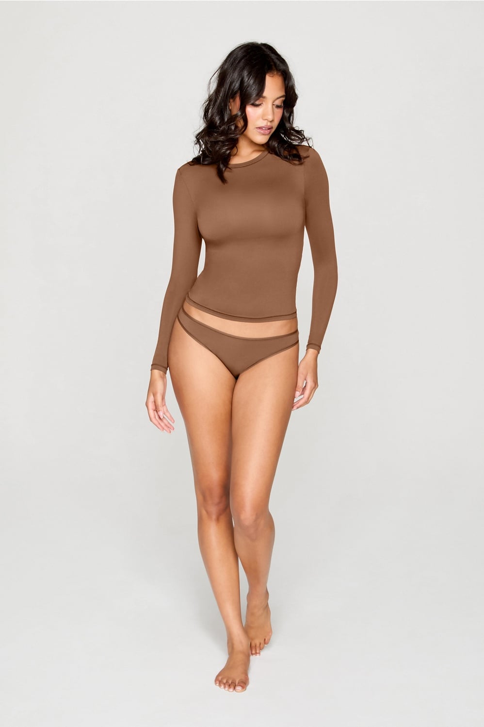 Fabletics Stretchy Fit Crew Long Sleeve Tee