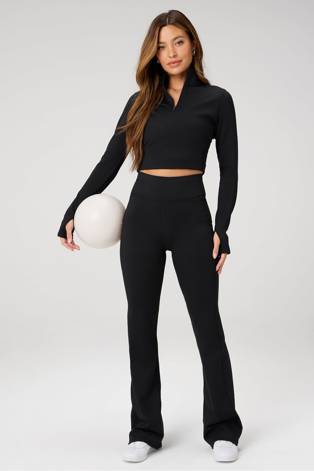 Fabletics Cold Weather Long-Sleeve Half-Zip Top