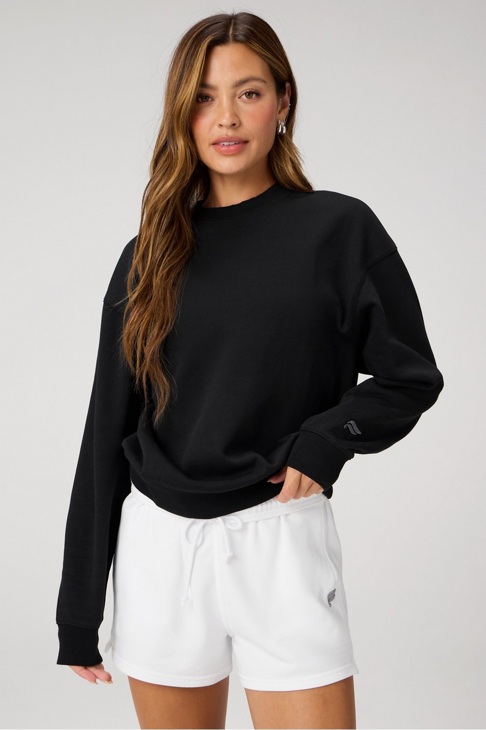 Fabletics Cozy Fleece Crew Neck Sweatshirt