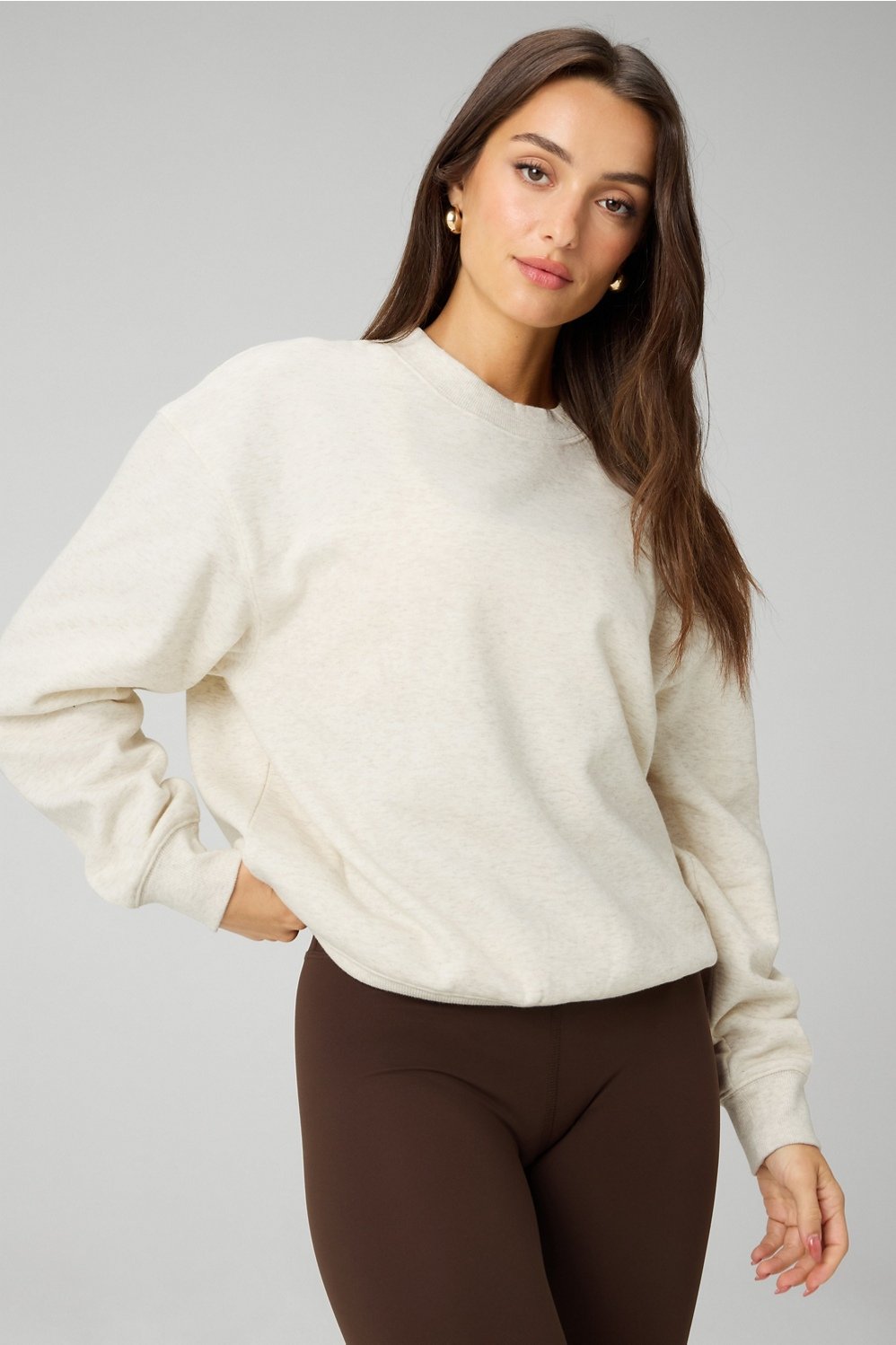 Fabletics Cozy Fleece Crew Neck Sweatshirt