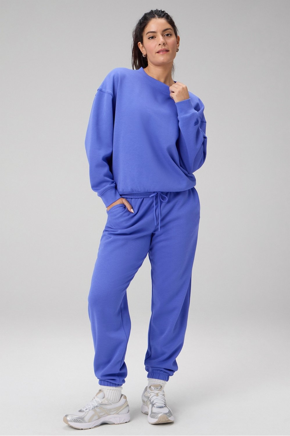Fabletics Cozy Fleece Crew Neck Sweatshirt