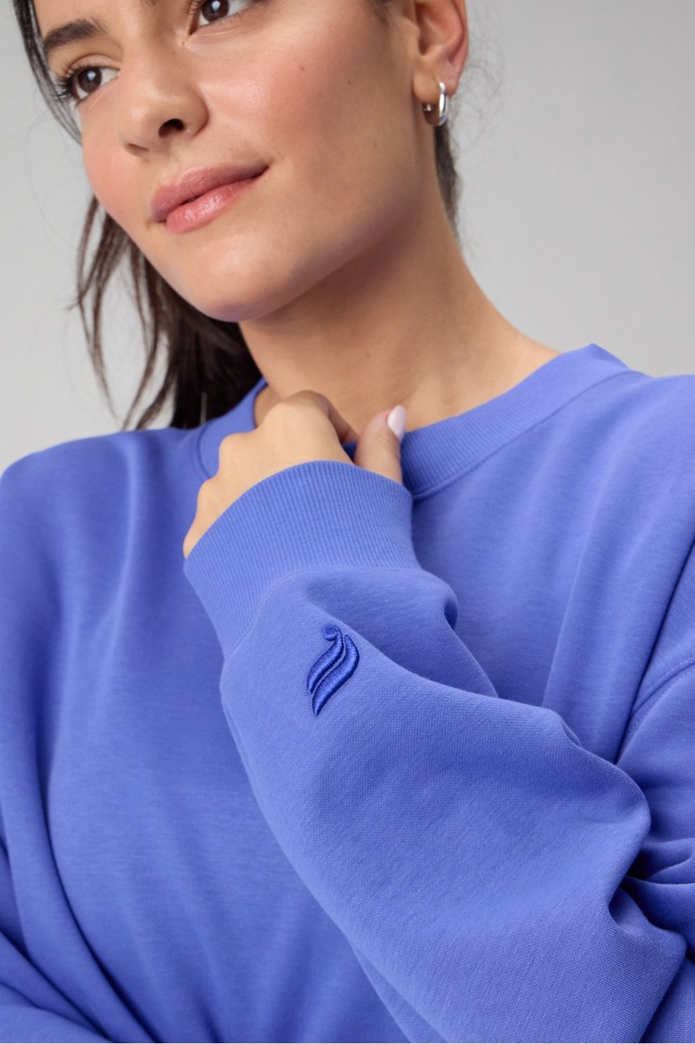 Fabletics Cozy Fleece Crew Neck Sweatshirt