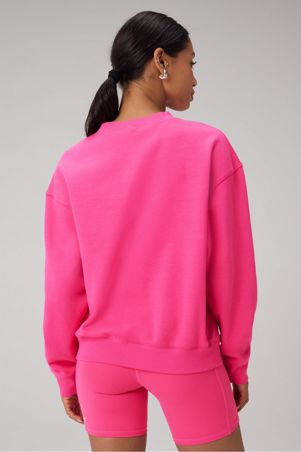 Fabletics Cozy Fleece Crew Neck Sweatshirt