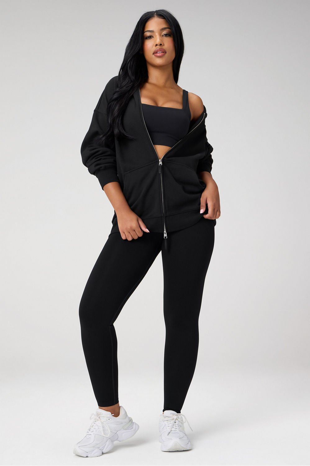 Fabletics Cozy Fleece Oversized Zip Up Hoodie