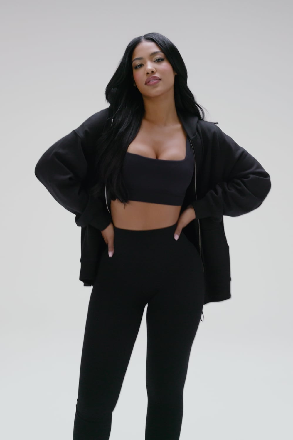 Fabletics Cozy Fleece Oversized Zip Up Hoodie