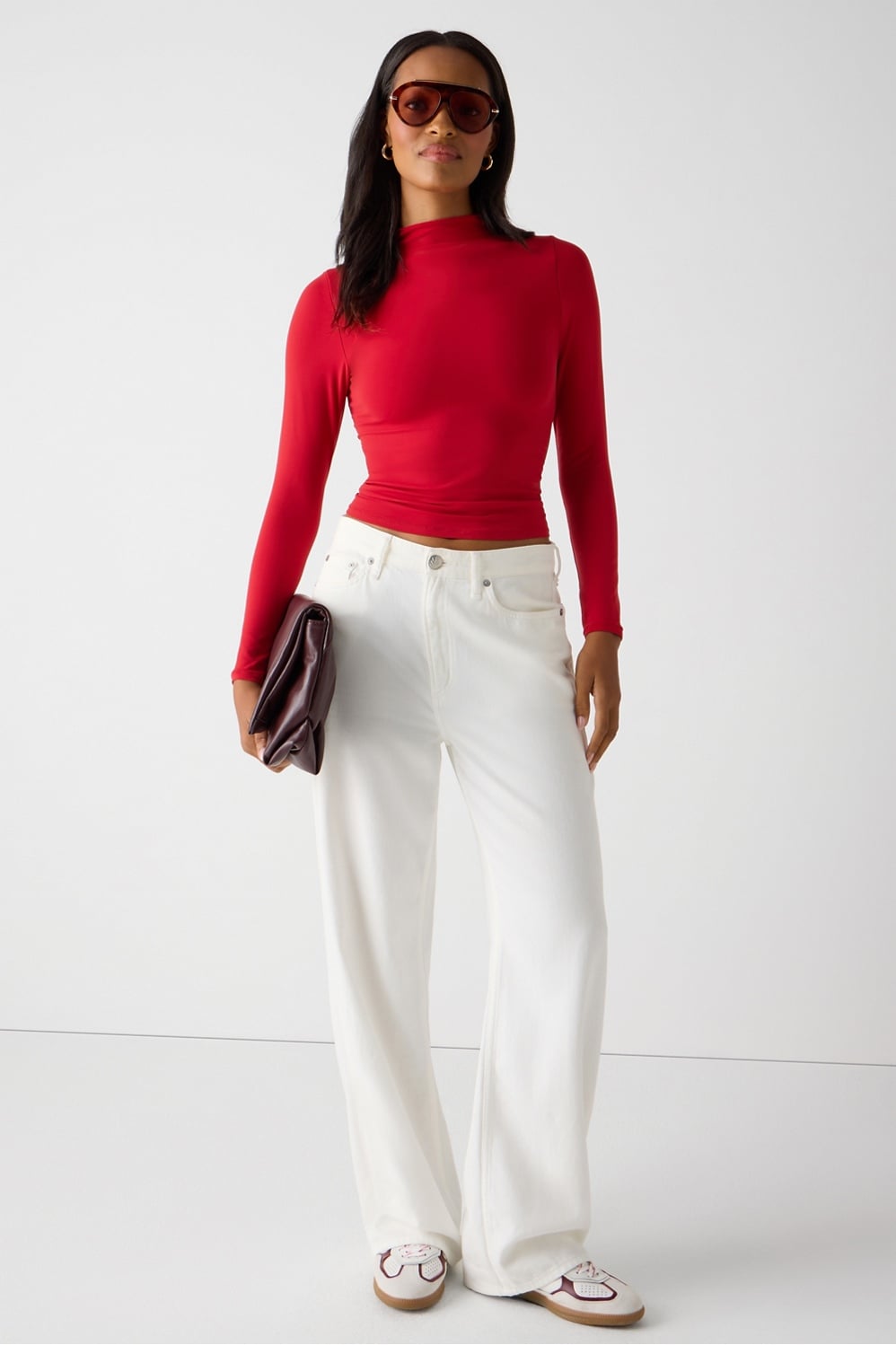Fabletics Seamless Long-Sleeve Essential Tee