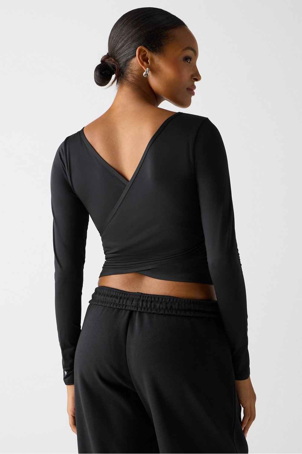 Fabletics Whisper Crossover Long-Sleeve Top