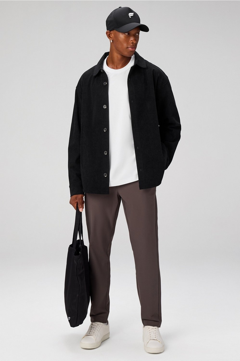 Fabletics The Club Cord Relaxed Shirt Jacket