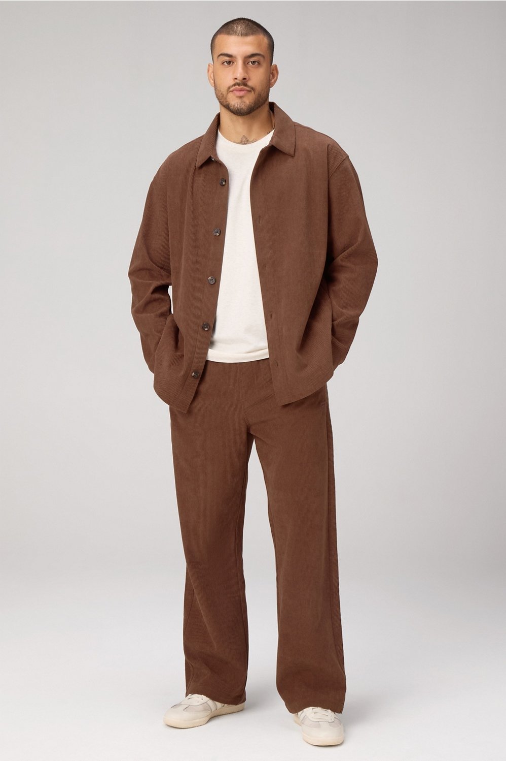 Fabletics The Club Cord Relaxed Shirt Jacket