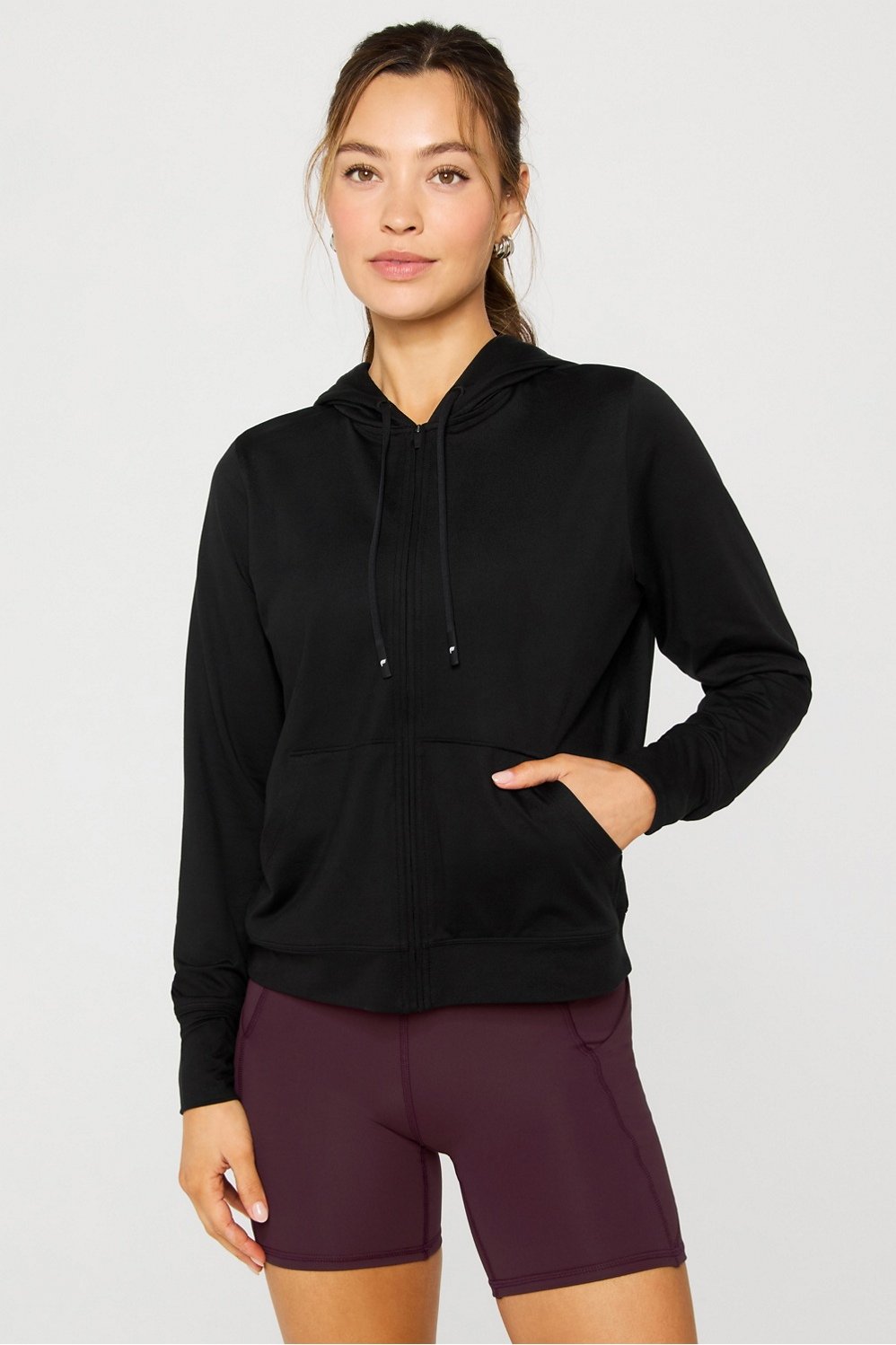 Fabletics Cloud Jersey Full Zip Hoodie