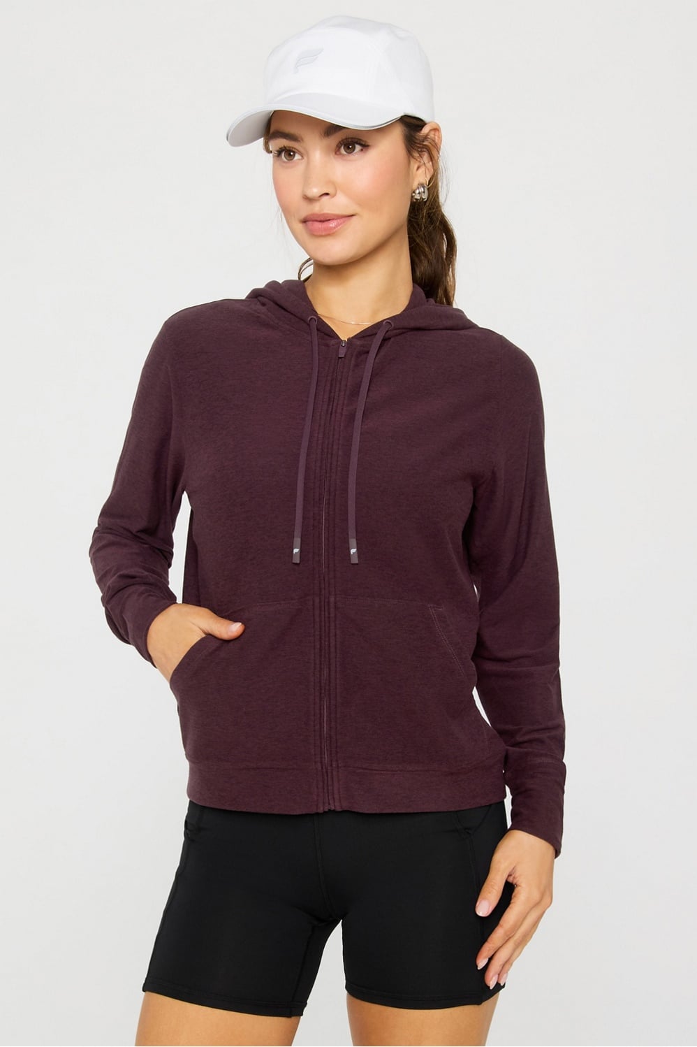 Fabletics Cloud Jersey Full Zip Hoodie