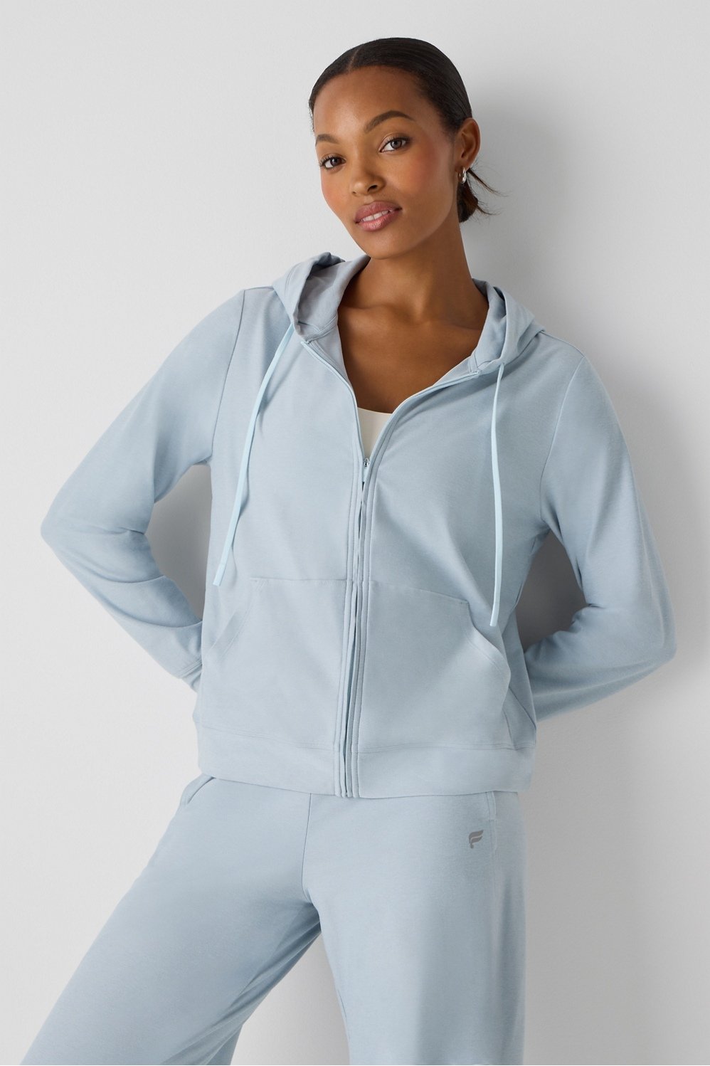 Fabletics Cloud Jersey Full Zip Hoodie
