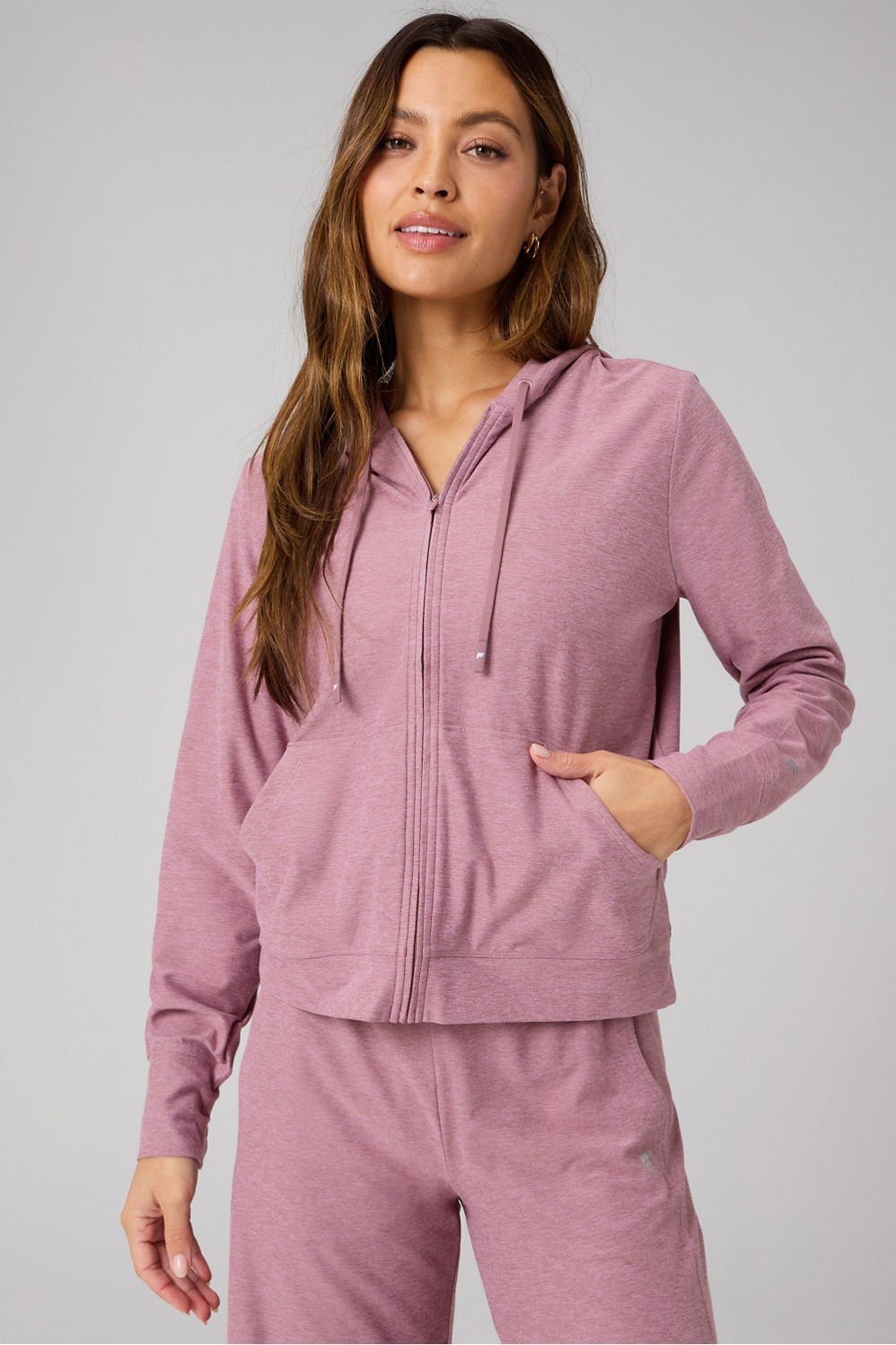 Fabletics Cloud Jersey Full Zip Hoodie