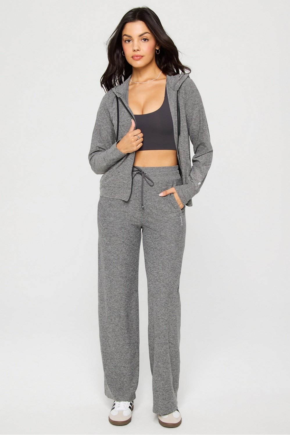 Fabletics Cloud Jersey Full Zip Hoodie