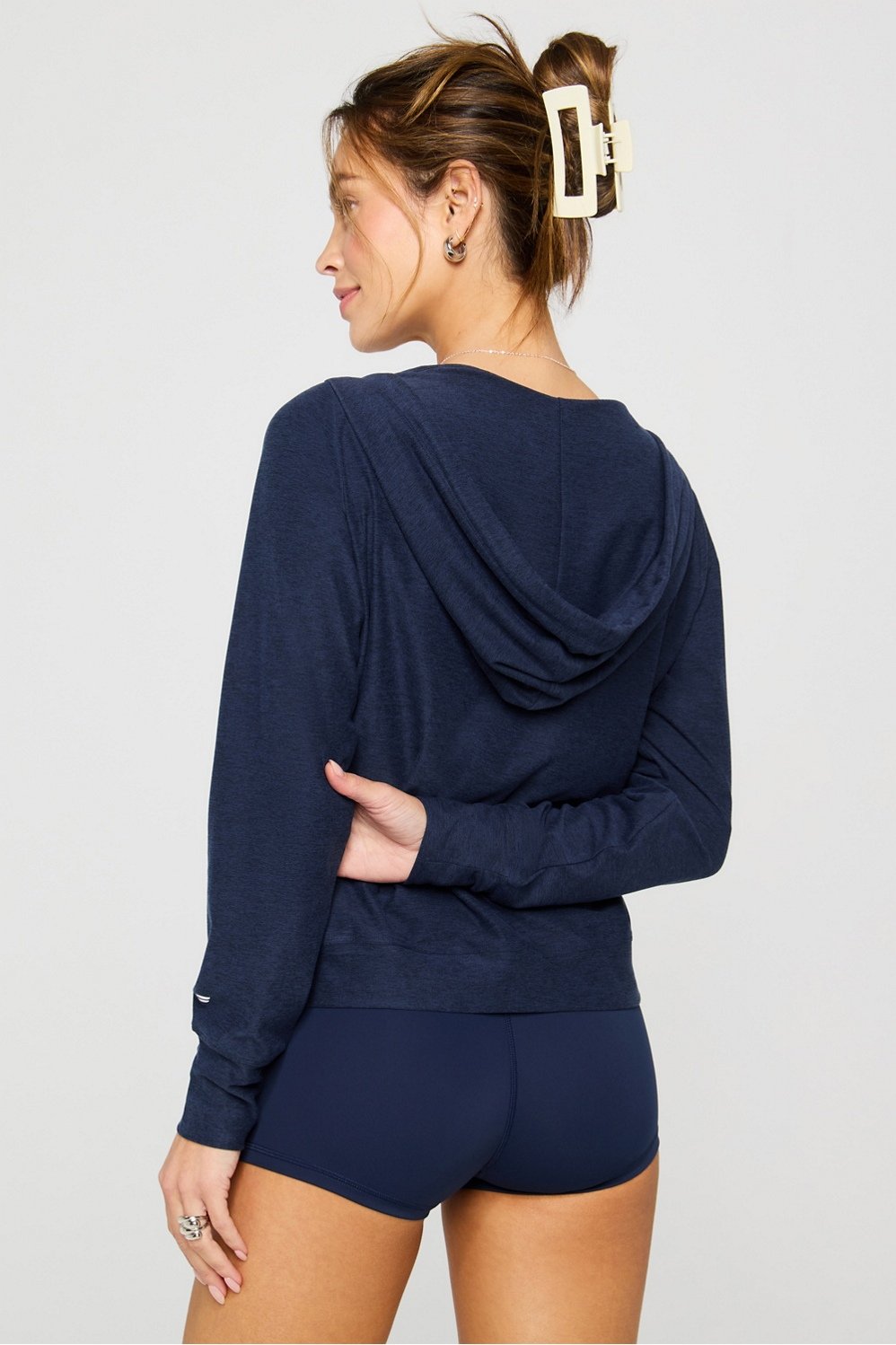 Fabletics Cloud Jersey Full Zip Hoodie