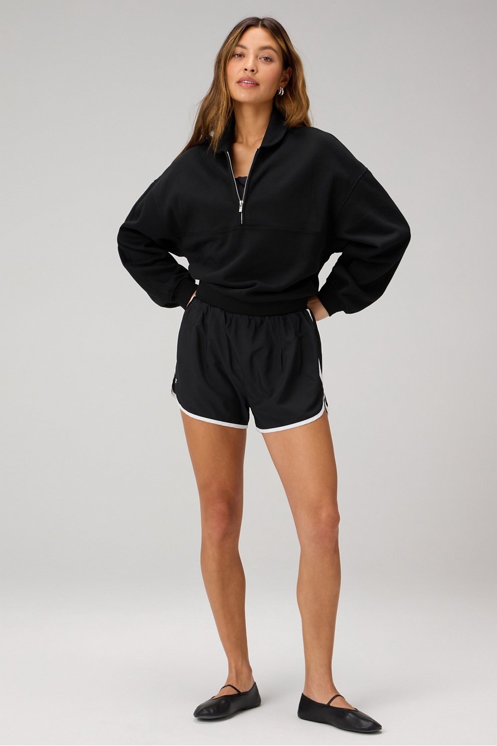 Fabletics Cozy Fleece Relaxed Half Zip
