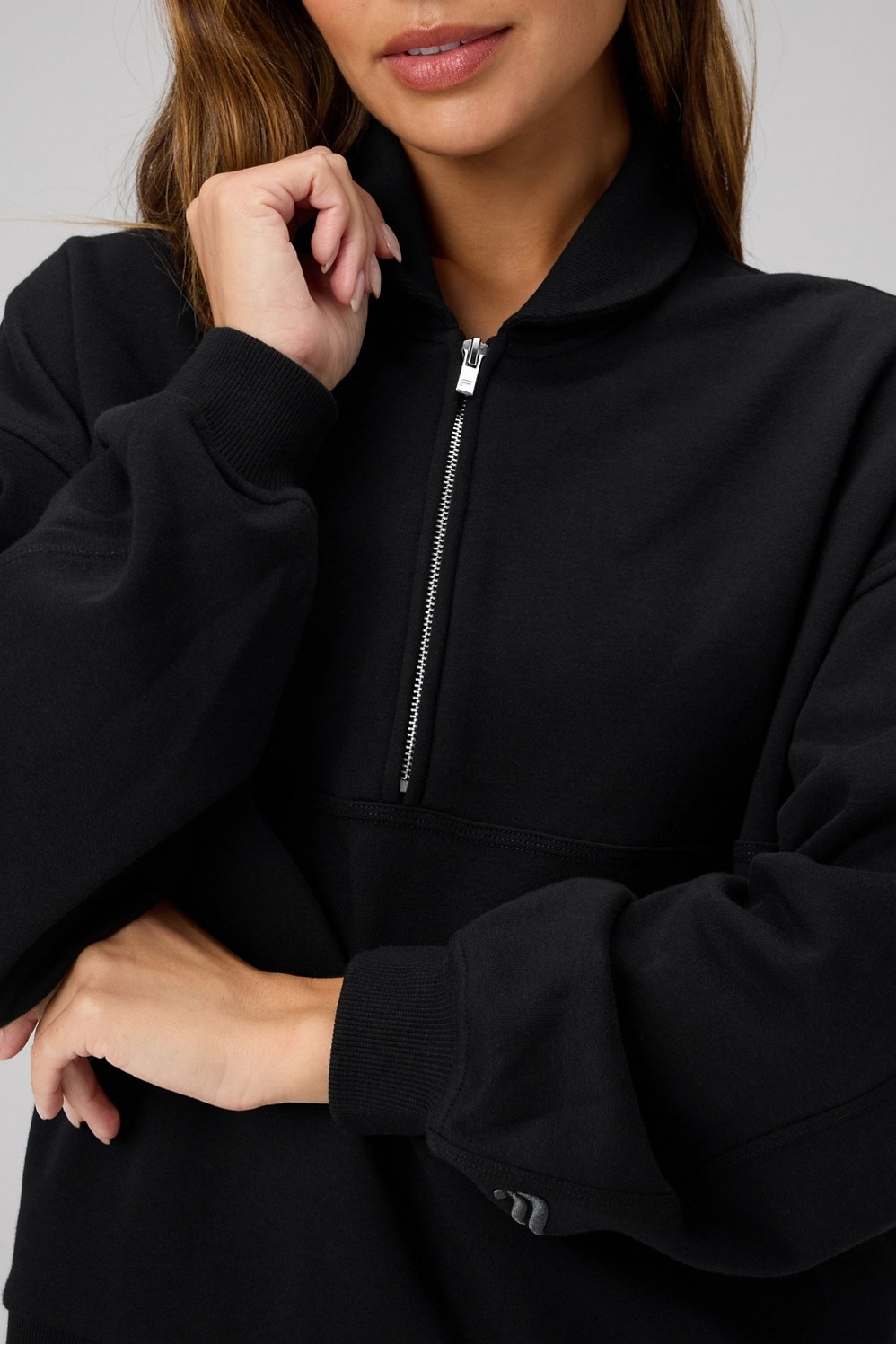 Fabletics Cozy Fleece Relaxed Half Zip
