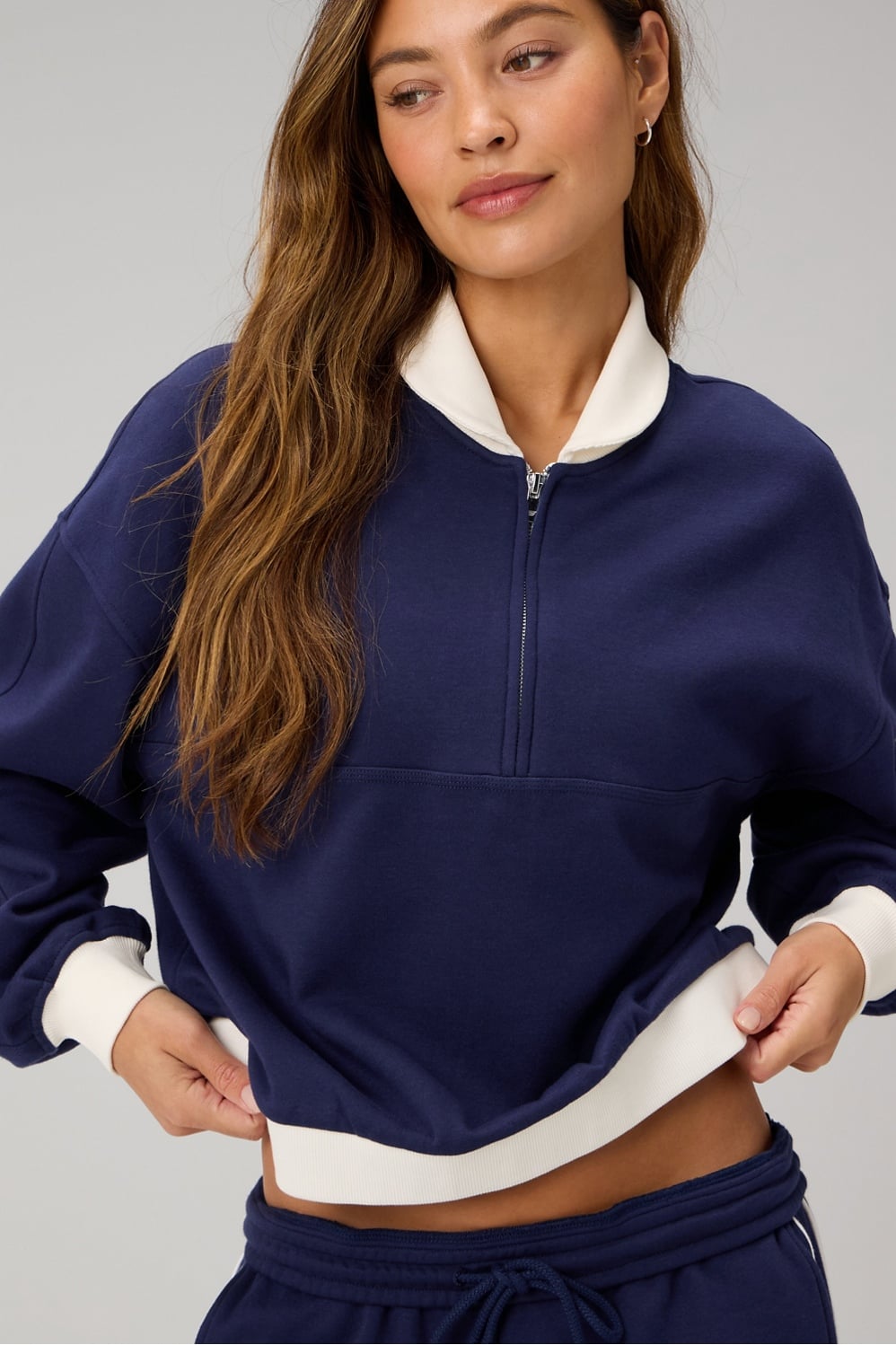 Fabletics Cozy Fleece Relaxed Half Zip