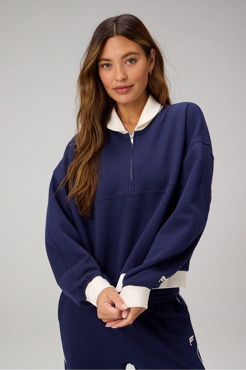 Fabletics Cozy Fleece Relaxed Half Zip